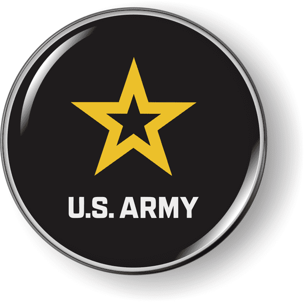 U.S. Army 3D Domed Emblem (Black)